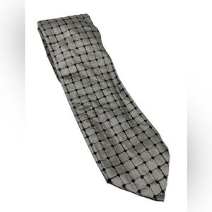 NWT Vintage Silver And Black Dot Men’s Tie Pavone